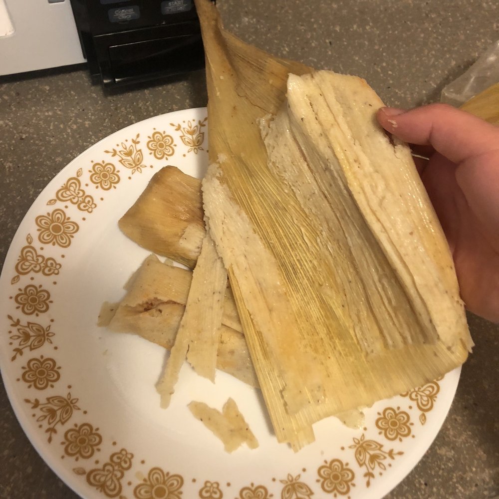 Badly wrapped tamale