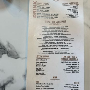 Broken Spirits Distillery - Drink Menu - Distilleries Near Me - Long Beach, California