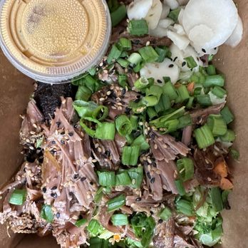 Umami Express - Pork Shoulder Rice Bowl - Asian Fusion Near Me - Sacramento, California Umami Express - Pork Shoulder Rice Bowl - Asian Fusion Near Me - Sacramento, California