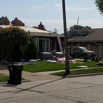 Seal-Rite Roofing & Siding - View across the street from My childhood and parents  house. AAA Claim before selling.   8/2019 - Roofing Near Me - Shelby Township, Michigan