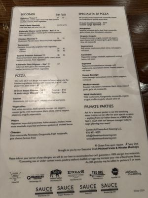 Menu photo 2 Sauce on the Blue Silverthorne, CO