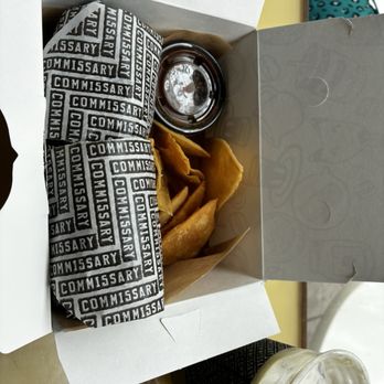 Coffee Commissary - Lil breakfast burrito w avocado and lavender matcha with vanilla cold foam - Coffee & Tea Near Me - Glendale, California