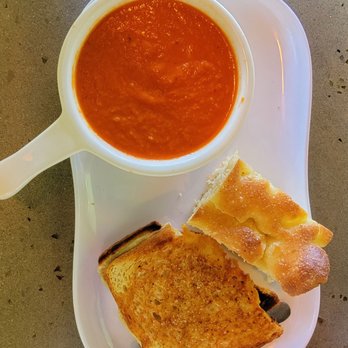 Sage Fresh Eats - Tomato soup with grilled cheese this is the duo off the menu - Salad Near Me - Durango, Colorado