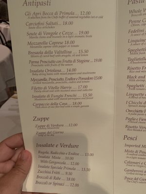 Menu photo 1 Primola Restaurant New York, NY