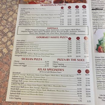 Atlas Pizza - the menu of a restaurant - Pizza Near Me - Suffolk, Virginia Atlas Pizza - the menu of a restaurant - Pizza Near Me - Suffolk, Virginia