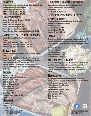 Seven Seeds Texas Barbecue Logo