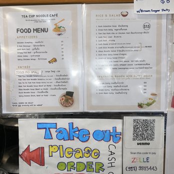 Tea Cup Cafe - Menu (05.2023) - Thai Near Me - Elmhurst, New York