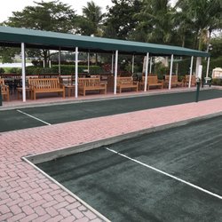Four beautiful bocce courts!