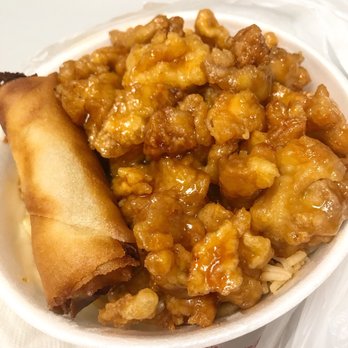 Teriyaki Bowl - Orange chicken bowl with egg roll. YUM. - Chinese Near Me - Bakersfield, California Teriyaki Bowl - Orange chicken bowl with egg roll. YUM. - Chinese Near Me - Bakersfield, California