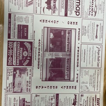 Homefries Restaurant - Table mat with the picture of the restaurant - Breakfast & Brunch Near Me - Johnston, Rhode Island