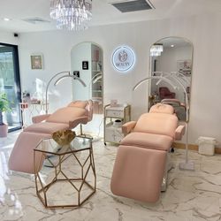 Luxury beauty studio designed for comfort and relaxation.