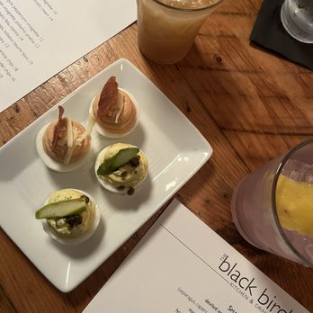The Black Birch - My collection of deviled eggs photos from the Black Birch - New American Near Me - Kittery, Maine