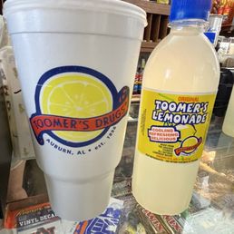 Large Lemonade for now, and a bottle to take to the kid at home.