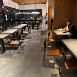 Chipotle Mexican Grill - Employer eating with trash everywhere
