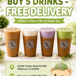 Mr Chi Boba & Tea - September sweet treat..!  FREE DELIVERY