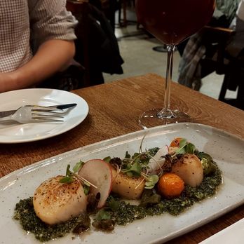 The Story Cafe - Scallops with Lemon Parsley Gremolata ($22) - not our favorite flavor - Pizza Near Me - Richmond, British Columbia The Story Cafe - Scallops with Lemon Parsley Gremolata ($22) - not our favorite flavor - Pizza Near Me - Richmond, British Columbia