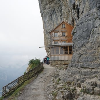 Berggasthaus Aescher-Wildkirchli - View of Hotel/Restuarnt - Mountain Huts Near Me