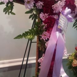 Flowers N Gifts - What I got for almost $300. It might be hard to see in the picture but green foam where flowers were supposed to be were all over.