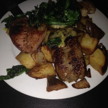 Appalachian Grill - I wish I could remember the name, but this dish had sausages with shrimp and scallops over fried potatoes. It was delicious! - American Near Me - Cartersville, Georgia