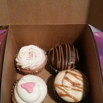 White Flower Cake Shoppe - Strawberry milkshake, Buckeye, Raspberry with white chocolate buttercream and Salted Carmal. - Bakeries Near Me - Woodmere, Ohio White Flower Cake Shoppe - Strawberry milkshake, Buckeye, Raspberry with white chocolate buttercream and Salted Carmal. - Bakeries Near Me - Woodmere, Ohio