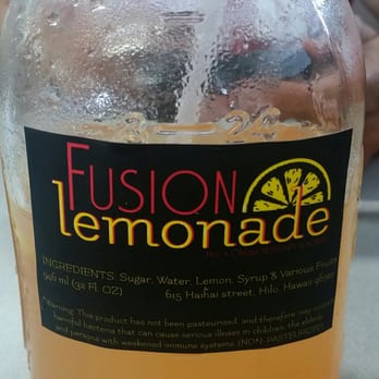 Restaurant Kenichi - They serve Fusion Lemonade here! (Mango LiHingMui) - Desserts Near Me - Hilo, Hawaii