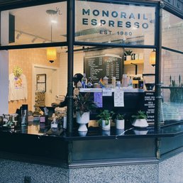 the front of a coffee shop