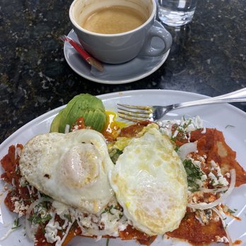 Tata's Cafe - Latte w/ oat milk and chilaquiles, sooo good! - Breakfast & Brunch Near Me - Hawthorne, California Tata's Cafe - Latte w/ oat milk and chilaquiles, sooo good! - Breakfast & Brunch Near Me - Hawthorne, California