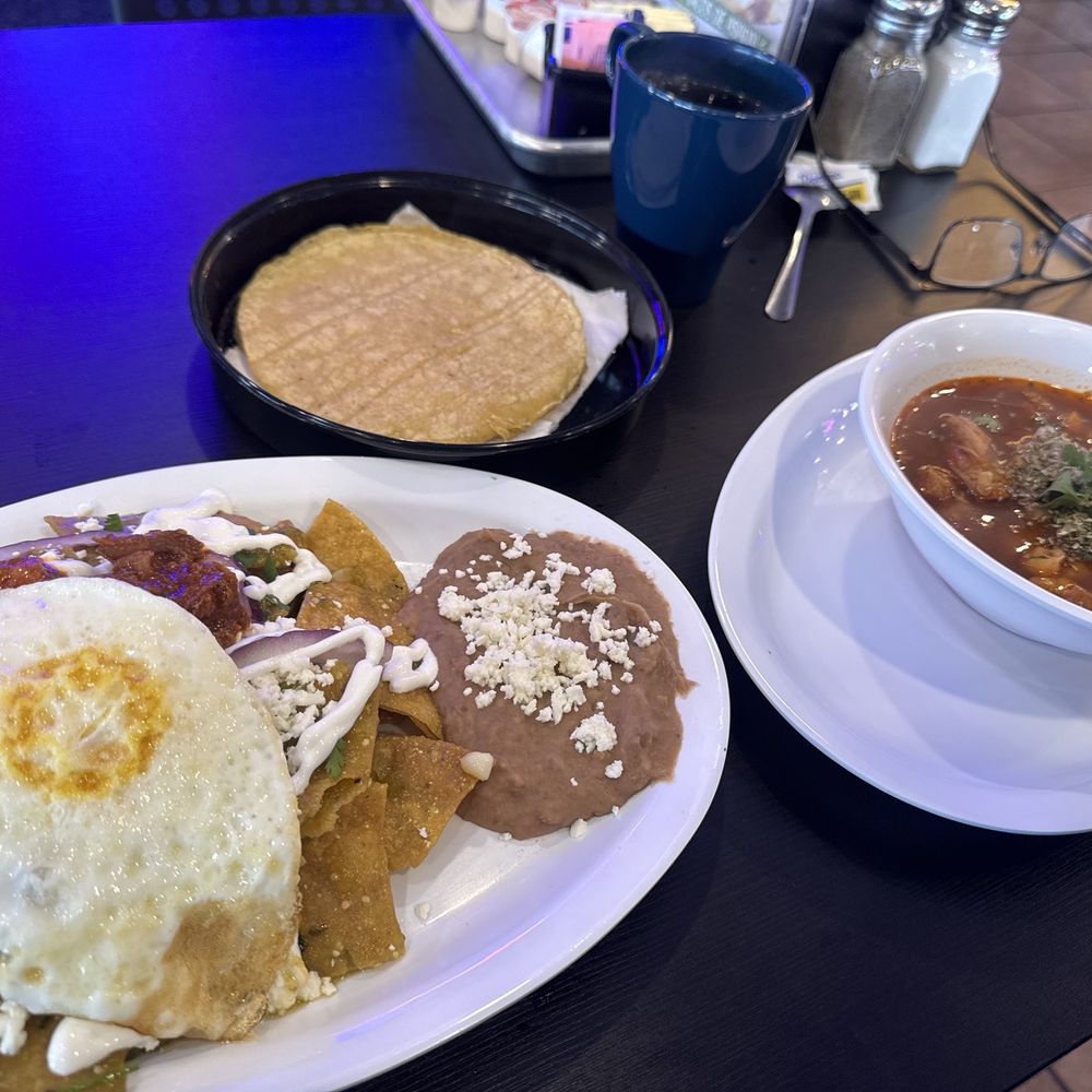 Chilaquiles and menudo