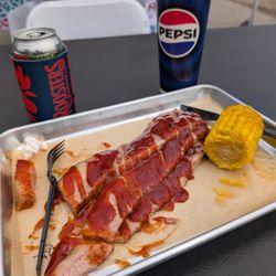 Steves Black Sabbath BBQ - Brisket and corn