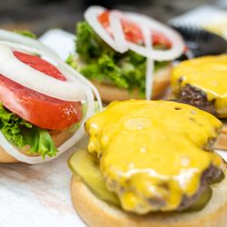 Dairy Sweet - A Dairy Sweet favorite: juicy cheeseburgers made fresh and served with crisp, fresh toppings.