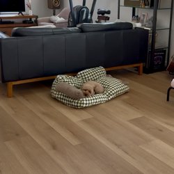 1 Stop Flooring Supply - Finished beautiful flooring throughout the space& even my dog approves!
