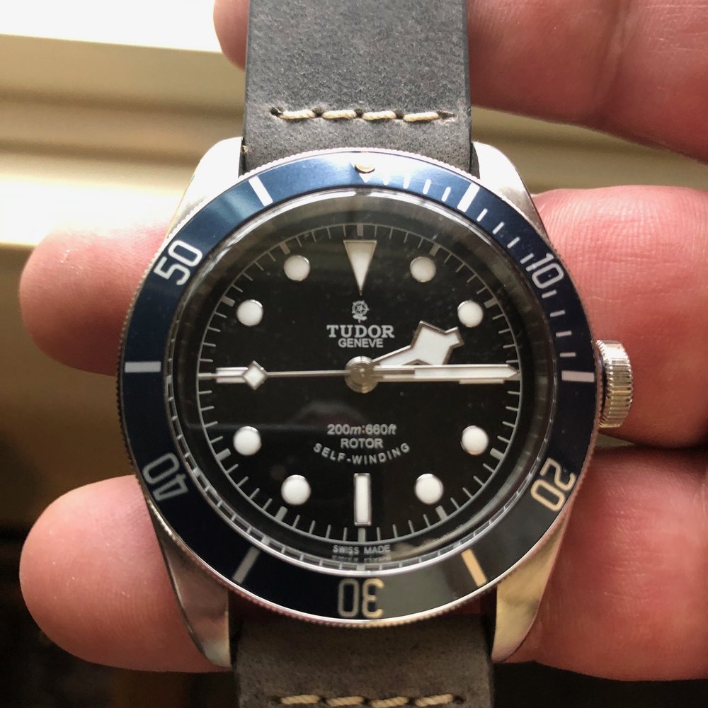 I replaced the original strap with a ColaReb because the original strap didn't fit my wrist. (I knew it wouldn't before I ordered the watch) I replaced the original strap with a ColaReb because the original strap didn't fit my wrist. (I knew it wouldn't before I ordered the watch)