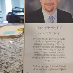 Chad Friedle, DO - Surgical Innovations of Texoma - Here's My New Surgen. Doctor Chad Friedle. Best in the Business.