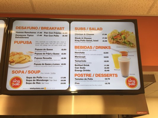 Menu photo 3 King Pollo Alexandria, VA