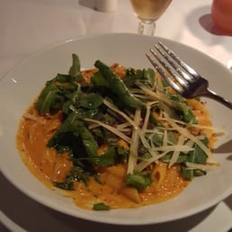 Penne with vodka sauce, pancetta, arugula and grana padano! Penne with vodka sauce, pancetta, arugula and grana padano!