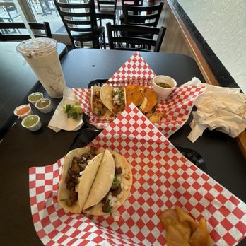 Lolis Tacos - Westshore - Carne Asada, Chicken, and Quesabirria Tacos along with an Horchata - Tacos Near Me - Tampa, Florida Lolis Tacos - Westshore - Carne Asada, Chicken, and Quesabirria Tacos along with an Horchata - Tacos Near Me - Tampa, Florida