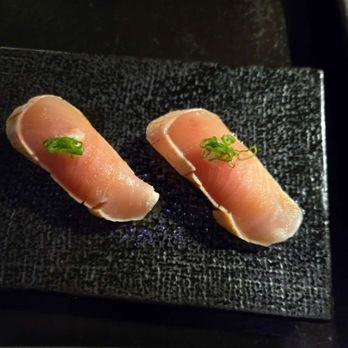 Hakumaru - Garlic Albacore Nigiri with Ponzu - Japanese Near Me - San Diego, California Hakumaru - Garlic Albacore Nigiri with Ponzu - Japanese Near Me - San Diego, California