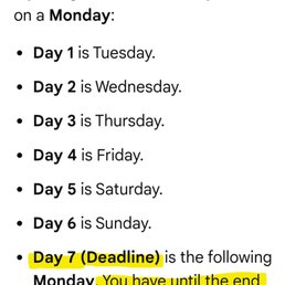 Learn what it means when a receipt states, "within 7-days." Learn what it means when a receipt states, "within 7-days."