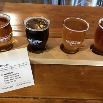 The Farm Brewery at Broad Run - beer flight 4/$12 - Breweries Near Me - Broad Run, Virginia