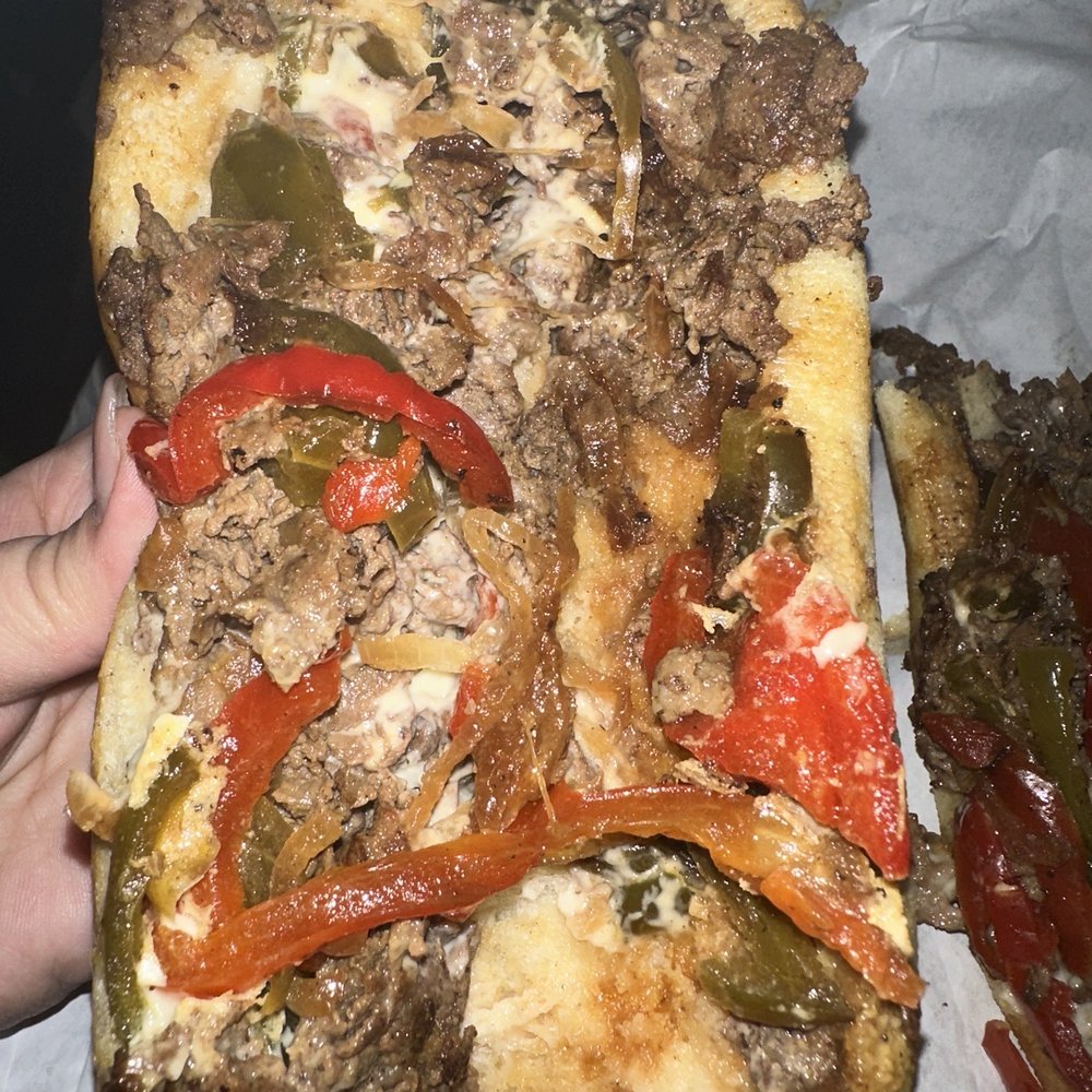 Steak and cheese full of onions. Steak and cheese full of onions.