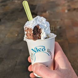 Gelateria Nico - March 1, 2024; Gianduiotto con Panna (€4).