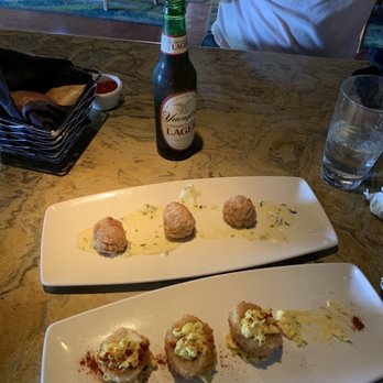 Chart House - Panko fried deviled eggs and mini crab cakes - Seafood Near Me - Savannah, Georgia Chart House - Panko fried deviled eggs and mini crab cakes - Seafood Near Me - Savannah, Georgia