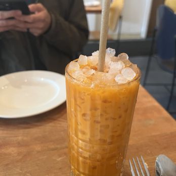 Fish Cheeks - Thai tea with coconut milk - Seafood Near Me - New York, New York Fish Cheeks - Thai tea with coconut milk - Seafood Near Me - New York, New York