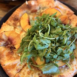 Peach pizza Peach pizza