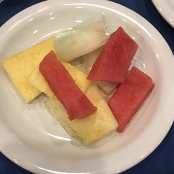 El Sombrero - Plate of fruit from the buffet. - Mexican Near Me - El Monte, California El Sombrero - Plate of fruit from the buffet. - Mexican Near Me - El Monte, California