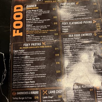 The Fox Trap Restaurant & Lounge - Menu - Cocktail Bars Near Me - Houston, Texas The Fox Trap Restaurant & Lounge - Menu - Cocktail Bars Near Me - Houston, Texas
