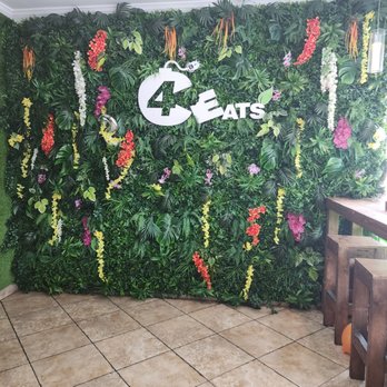 C4Eats - Flower wall - Vegan Near Me - Hollywood, Florida