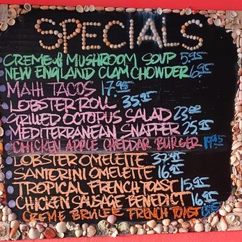 The Dune Deck Cafe - Daily menu items. - Breakfast & Brunch Near Me - Lantana, Florida