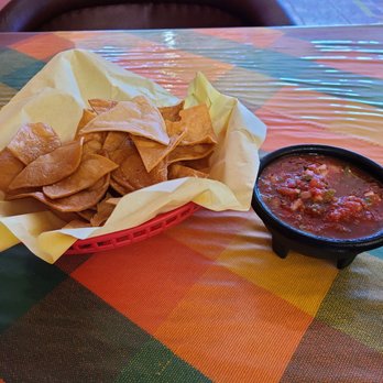 Chapala Mexican Grill - Complimentary chips and salsa. Both homemade - Mexican Near Me - Morro Bay, California