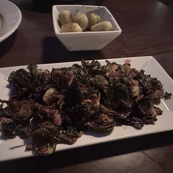Rivers Edge Restaurant & Pub - Brussel sprouts and Gnocchi - Italian Near Me - Marseilles, Illinois